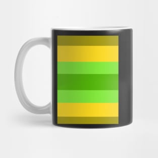 Green & Yellow Stripe Mug